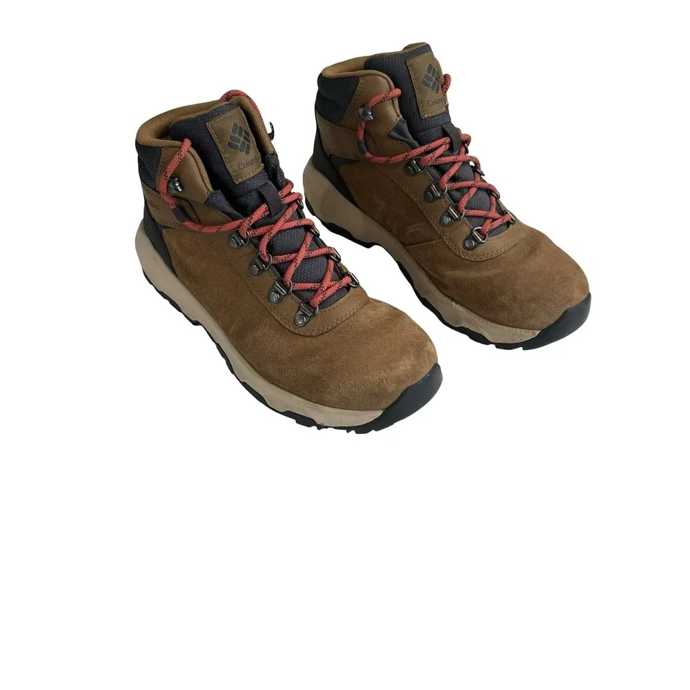 Columbia Newton Wander Womens Waterproof Hiking Boots Elk Sunset Red NEW 7.5